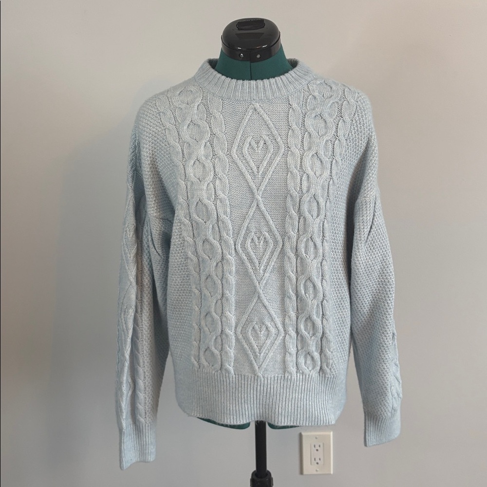 NOBODY’S CHILD Light Blue Knit Sweater